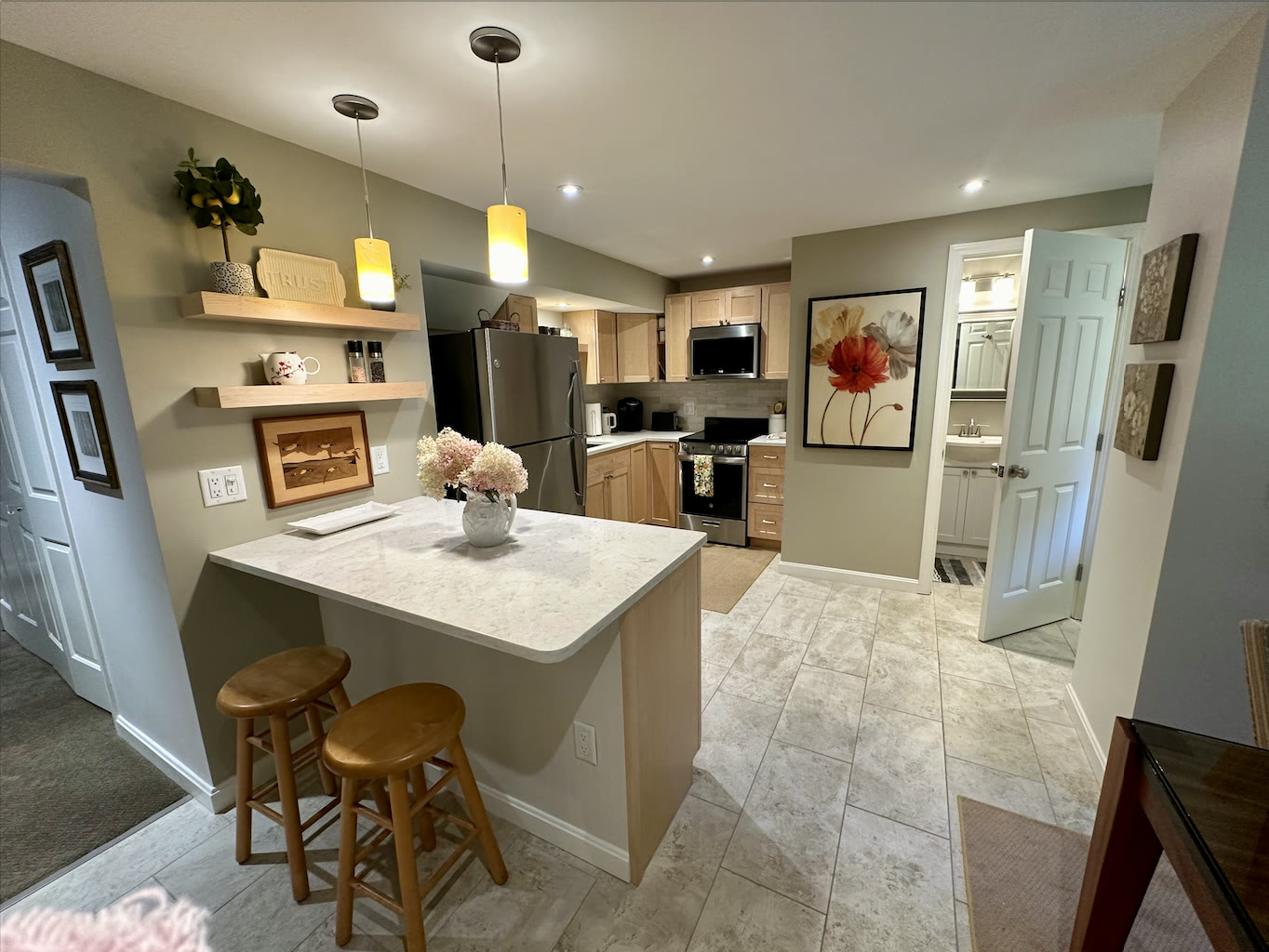 Fully stocked kitchen